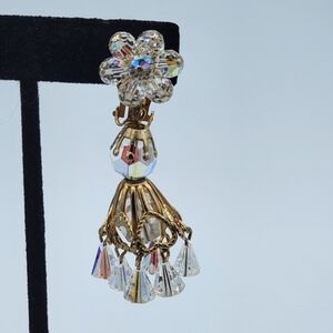Single Vintage Crystal Earring #2906